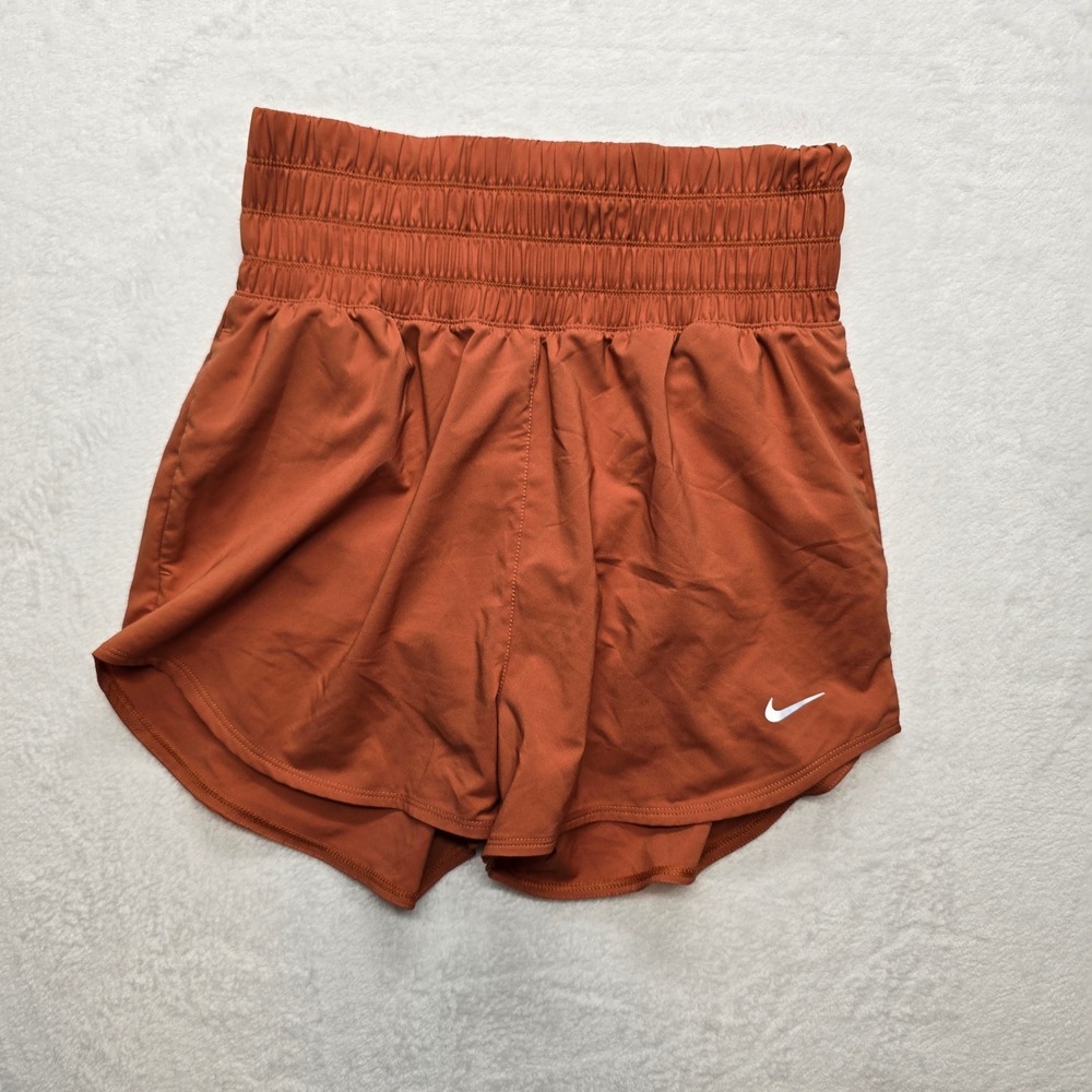 Nike Dri-FIT Running Shorts Orange Athletic Gym Activewear S